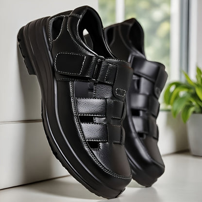Men's Summer Breathable PU Loafers for Outdoor & Travel