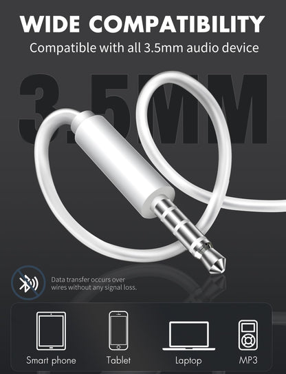 Antool Wired Earbuds,【Ultra Clear Calls & No Noise】 Headphones Earbuds Wired 3.5Mm, In-Ear Earphones with Mic, Compatible with Iphone/Ipad/Android/Laptop/Pc 【2 Pack】