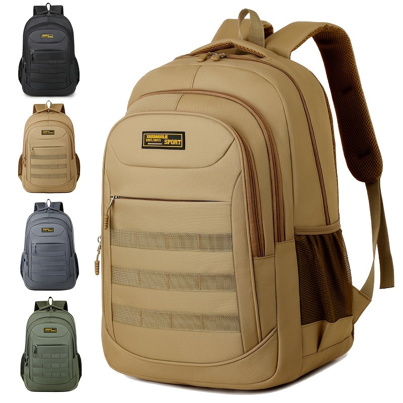 Hiking Backpack, Leisure Backpack, Large-capacity Backpack, Suitable for Both Men and Women, Height 48cm, Length 33cm, Thickness 20cm, Can Hold 17-inch Laptop, Equipped with Adjustable Shoulder Straps, Is Ideal for Daily Outd - ayq