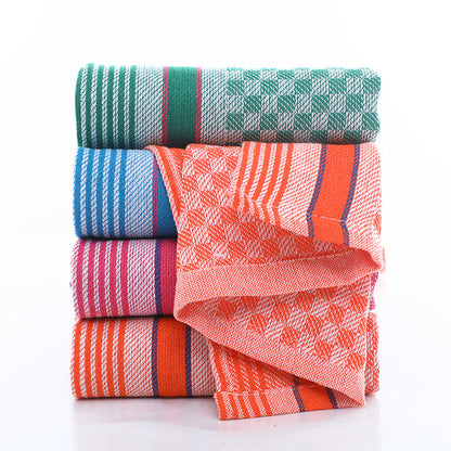 4/6pcs Kitchen Dish Towels, Super Soft Waffle Weave, Colorful Plaid Pattern, Large Square Rags for Washing and Drying Dishes, Household Use, Washable Kitchen Towels, Tea Towels, Suitable for Living Room, Bedroom, Bathroom, To