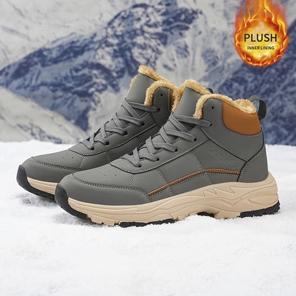 's/Unisex Heavy-Duty Winter/Outdoor/All-Terrain Large Size (Wide Width Available) High-Top All-Terrain Traction Tires, & /TPR Sole, Lace-Up Hiking Boots for Ice, Snow, Mud, Grass - Warm, Casual/Daily Wear (No
