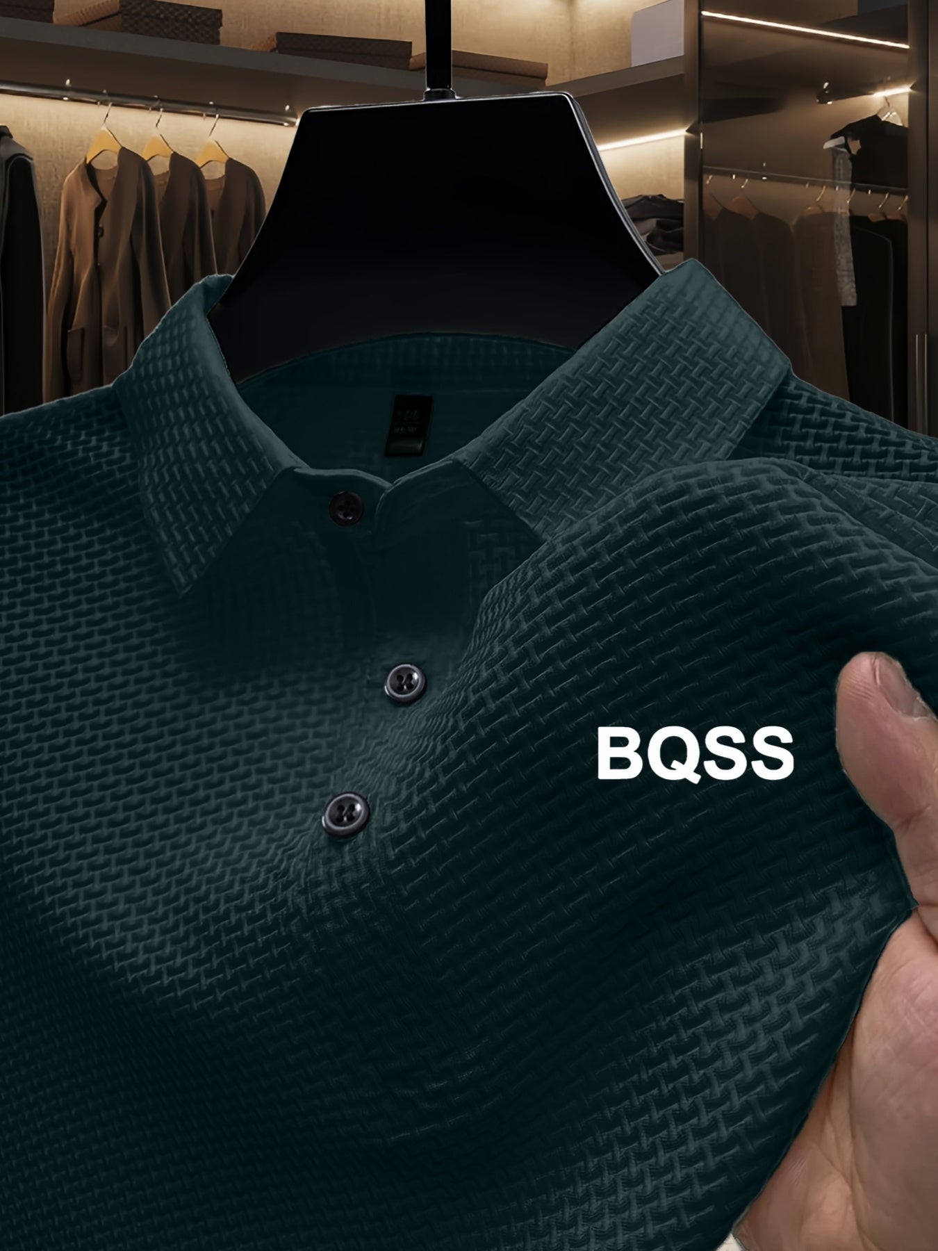 Summer Sports Casual Wear High-End Front Button Short Sleeve Shirt Breathable Turn- Collar Mesh Stretch Solid Color Top Golf Business Men's Short Sleeve - ayq