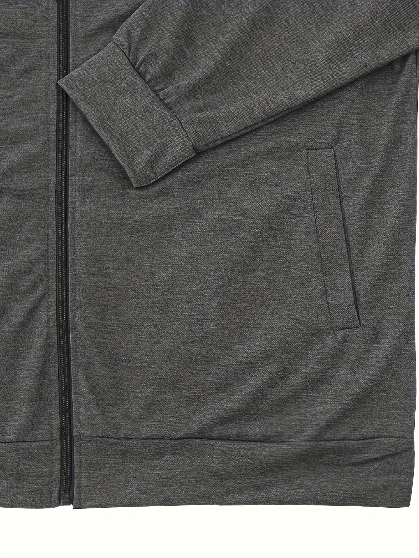 Men's Lightweight Stand Collar Jacket - Olive Green Softshell Zipper Jacket with Pockets, Regular Fit for Spring/Fall Hiking & Casual Outdoor Wear, Hiking Accessories