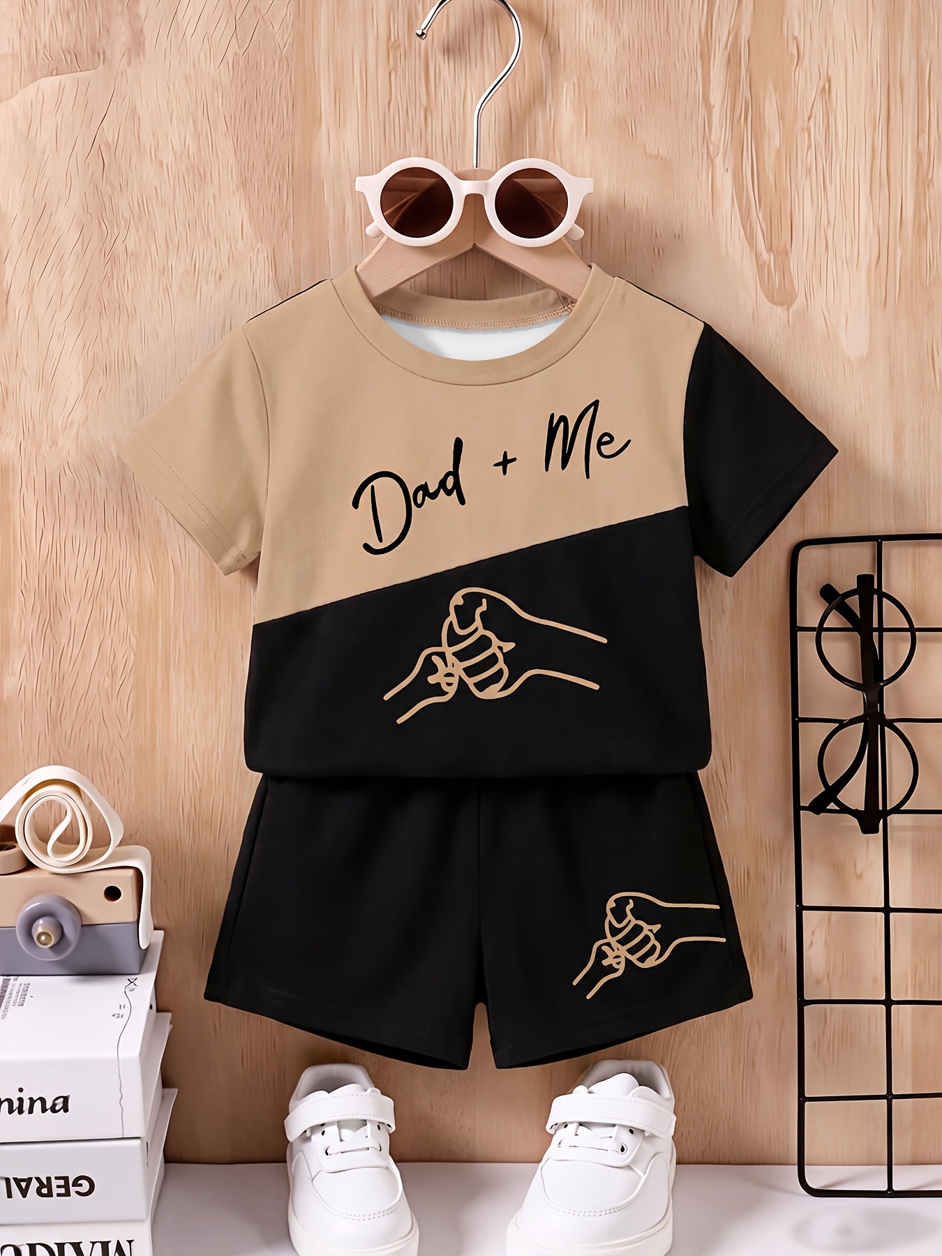 Summer Boys' Sporty Color-Block T-Shirt & Shorts Set
