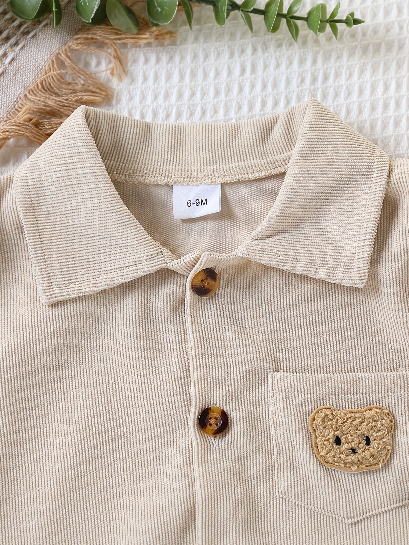 Toddler Boys' Corduroy Shirt Jacket and Pants Set for Spring/Fall