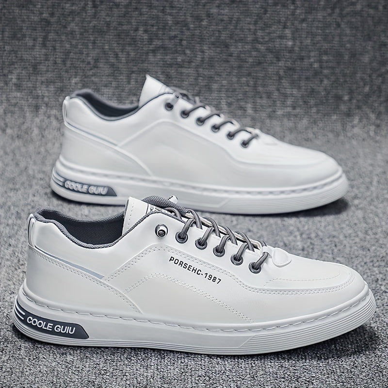Men's Slip-On Sneakers - Casual & Sporty Low-Top Shoes with Elastic Laces, Non-Slip Rubber Sole for Casual Attire