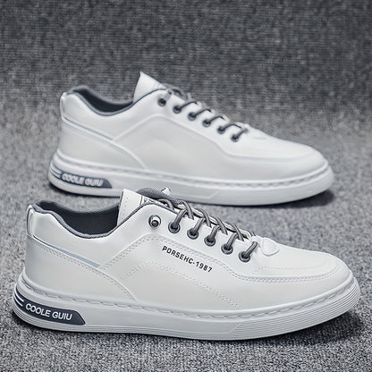 Men's Slip-On Sneakers - Casual & Sporty Low-Top Shoes with Elastic Laces, Non-Slip Rubber Sole for Casual Attire