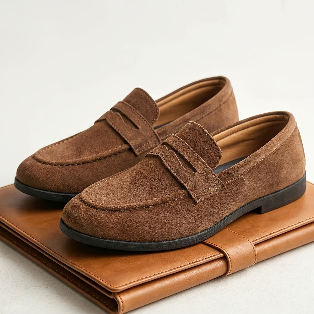 Men's Slip-On Fabric Loafers for All-Season Comfort