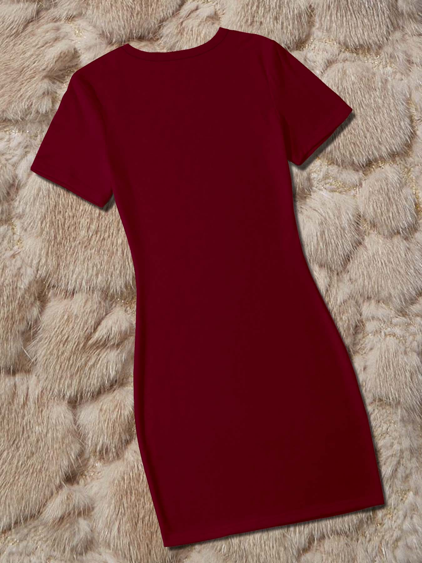 Women'S Elegant 2026 New Year Print Maxi Dress - Short Sleeve Round Neck Long Dress with Happy New Year 2026 Design, Vibrant Pink & Golden Sparklers & Confetti, Casual Party Outfit For Christmas, New Year'S Eve, Or Everyday W