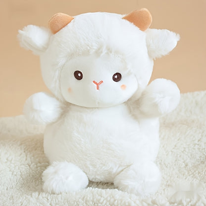1pc Cute Fluffy Alpaca Plush Toy - Soft Plush Animal with Expressive Eyes and Fluffy Ears, Suitable for Girls and Girls as Birthday/Christmas Gifts (durable and Safe), Office Desk Accessories, Excelle