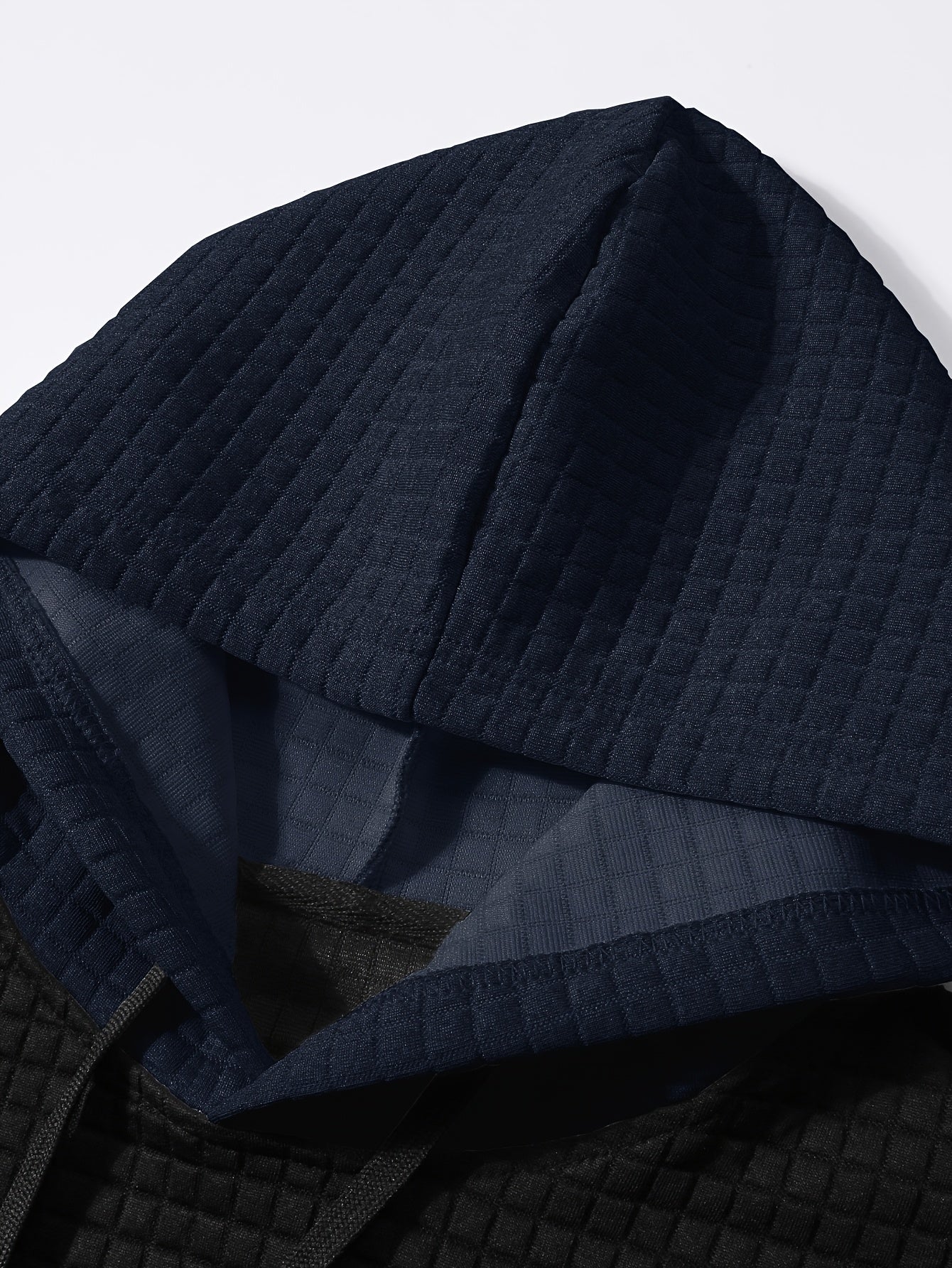 Նորաձև գլխարկով սվիտեր | Տղամարդու առօրյա սվիտեր թեթևակի ձգվող գործվածքից, երկար թևքերով, գրպանային դետալներով, միագույն նախշերով՝ գարուն/աշուն