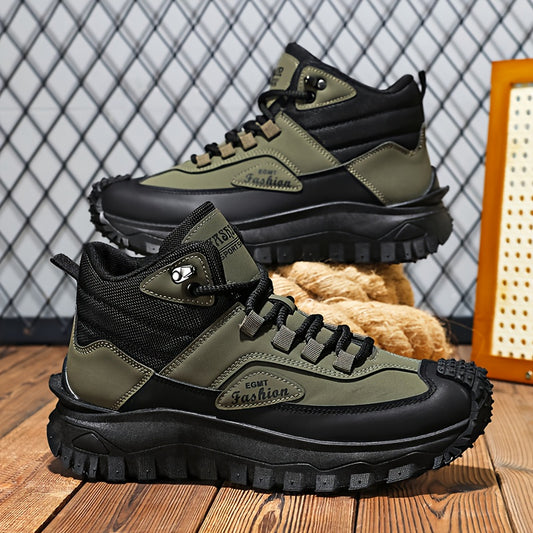 Men'S Outdoor Hiking Boots - Breathable PU Upper, Durable PVC Sole, Suitable for Trekking, Camping and Mountaineering | Military-Style Hiking & Camping Gear