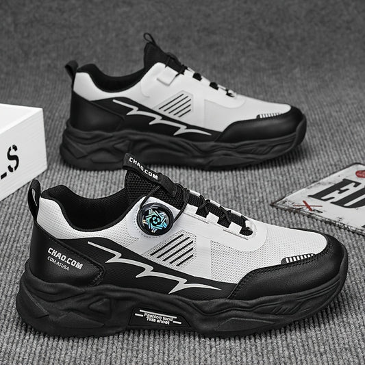 Men's Breathable Anti-Odor Outdoor Sneakers with Height - Low-Top Elastic Closure Running Shoes Suitable for Gym,, Casual Wear - -Season Comfortable Athletic Footwear with Odor-Resistant Technology - ayq