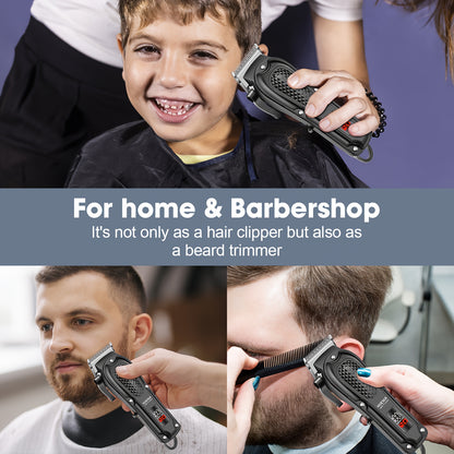 HIENA Professional Hair Clippers for Men and Women with LCD Display, USB Rechargeable, ≤36V Operating Voltage, 18650 Series Lithium Battery, Efficient and Precise Haircutting for Salon and Home Use - ayq