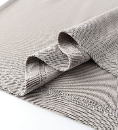 New Stylish Short-Sleeve Polo Shirt with a Zipper, a Breathable Business Fashion Tee, Featuring High-End Embroidery on The Sleeves And an Exquisite Design on The Back - ayq