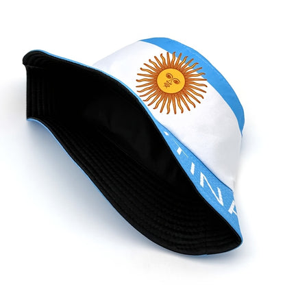Men's Argentina Flag Bucket Hat - Lightweight, Wide Brim, Casual Outdo