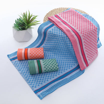 4/6pcs Kitchen Dish Towels, Super Soft Waffle Weave, Colorful Plaid Pattern, Large Square Rags for Washing and Drying Dishes, Household Use, Washable Kitchen Towels, Tea Towels, Suitable for Living Room, Bedroom, Bathroom, To