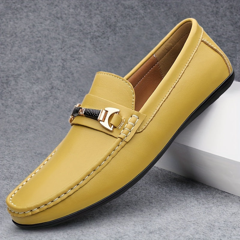 Men's Slip-On Loafers Leather Driving Shoes Business Casual