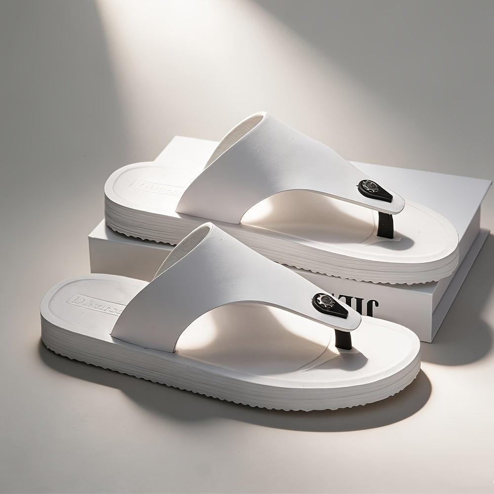 Men's Non-Slip Casual Flip-Flops with Shock-Absorbing Sole