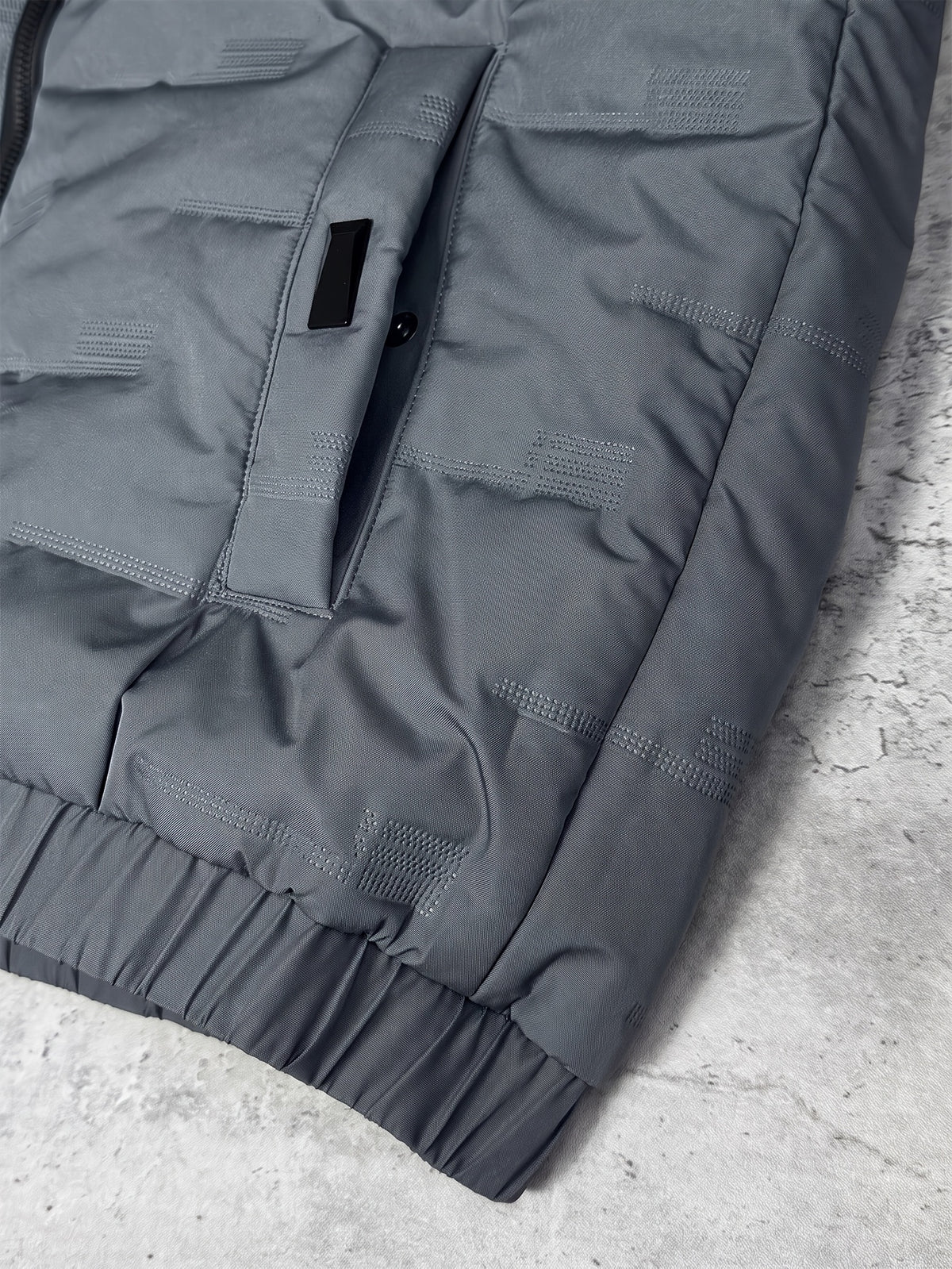 Men's Hooded Padded Jacket with Letter Print for Fall Winter