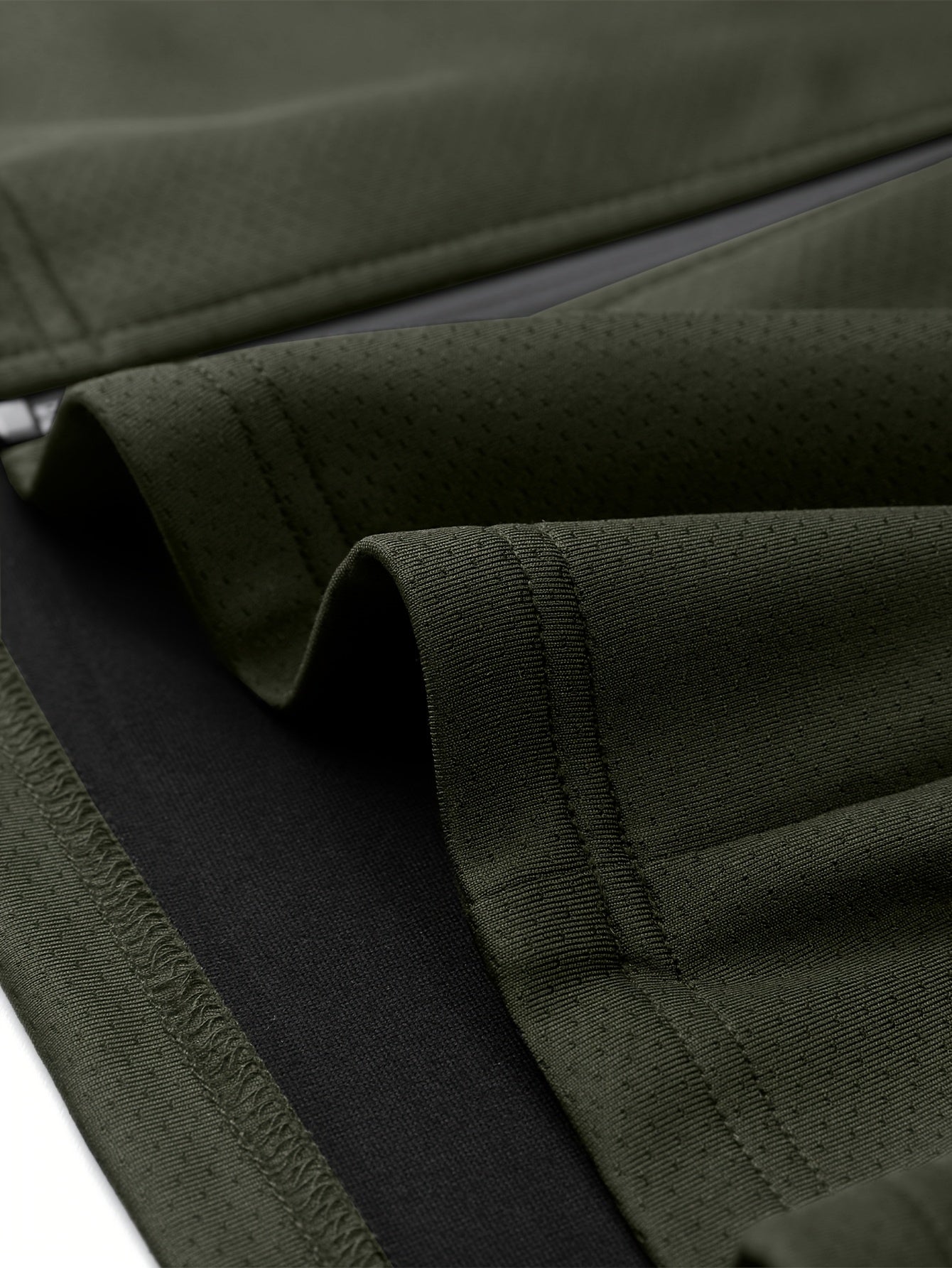 Men'S Slim Fit Quick-Dry Zip-Up Jacket - Lightweight Comfort Fabric, Stand Collar, Long Sleeves for Running & Outdoor Activities, Olive Green, Fall/Winter Casual Sportswear, Sportswear | Sleek Design | Durable Sportswear