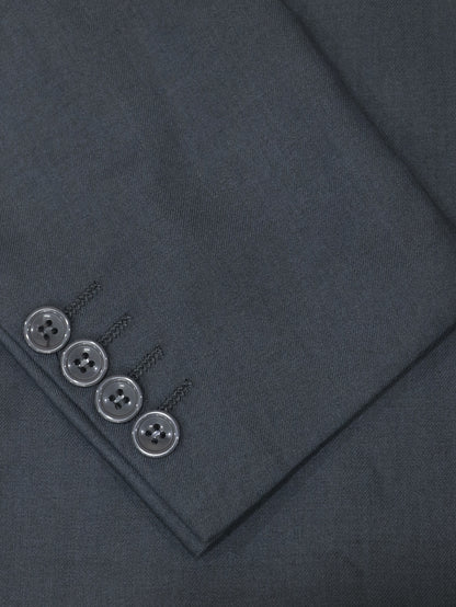 Men's Two-Piece Suit in Solid Color with Sealed Pockets, Regular Fit Suit Trousers, Elegant and Classic, Suitable for Business and Wedding Parties