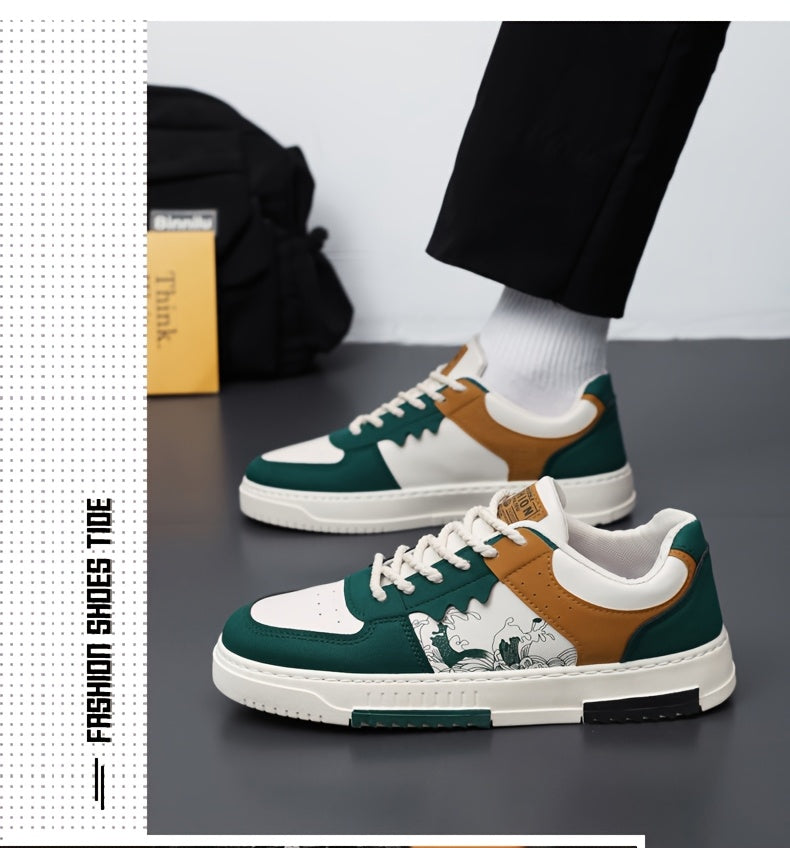 1pair Unisex All-Season Casual Hiking Sneakers, Low Top Faux Upper, Fabric Lining, PVC Sole, Comfortable Walking Shoes for Men and Women