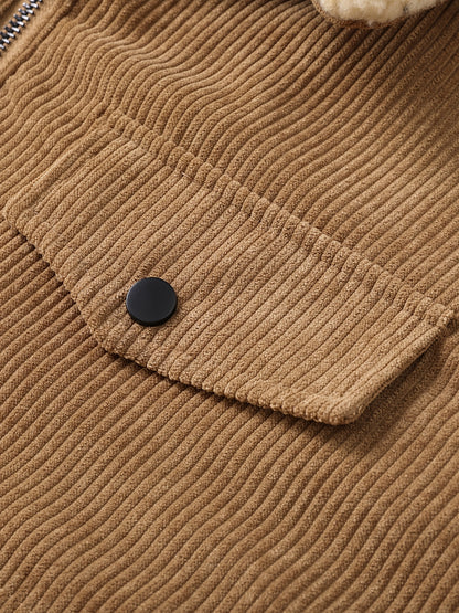 Տղամարդու ամուր ջերմային բաճկոն - քամուց պաշտպանող և բարձրորակ ձմեռային վերարկու՝ կայծակաճարմանդով, բազմագրպան դիզայնով, չձգվող գործվածքով - ցուրտ եղանակի վերնազգեստ ամենօրյա օգտագործման համար, հաստ, քամուց պաշտպանող բաճկոն, առօրյա վերնազգեստ, դիմացկուն