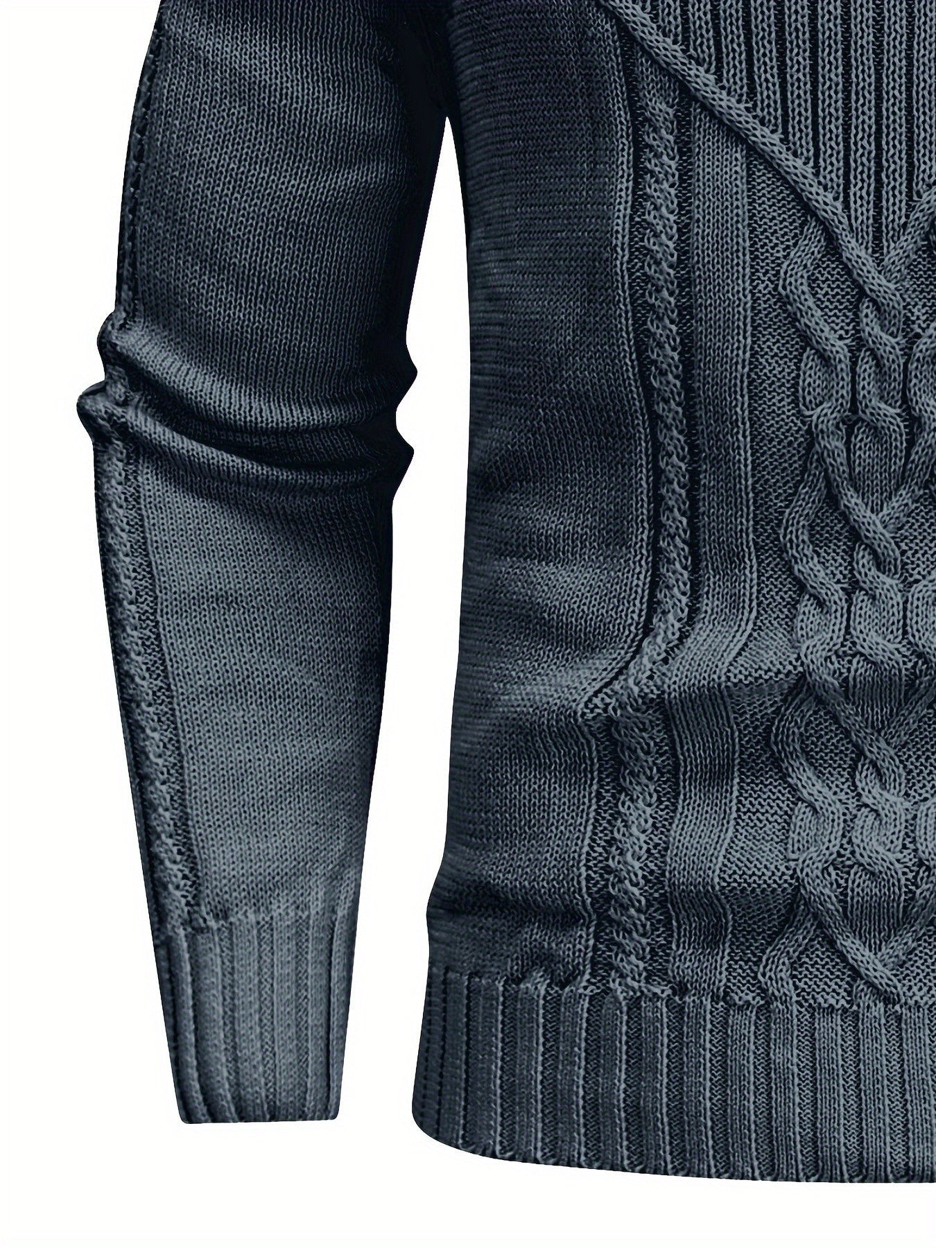 Men'S Casual Winter High Neck Turtleneck Sweater | Black Solid Color, Medium Stretch Fabric, Regular Fit, Hand Wash Only, Sleek Knitwear, Long Sleeve, Rib-Knit Detail