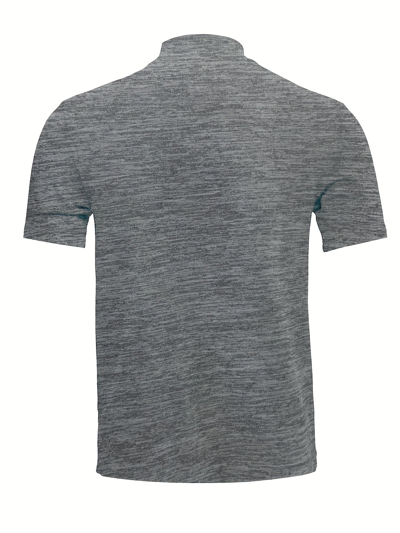 Men's High-Neck Short-Sleeve T-Shirt for Spring and Summer - Fashionable, Comfortable, and Essential for Casual Wear - ayq
