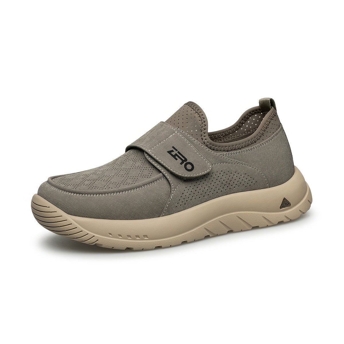 Men's Breathable Casual Canvas Shoes with Hook and Loop Fastener