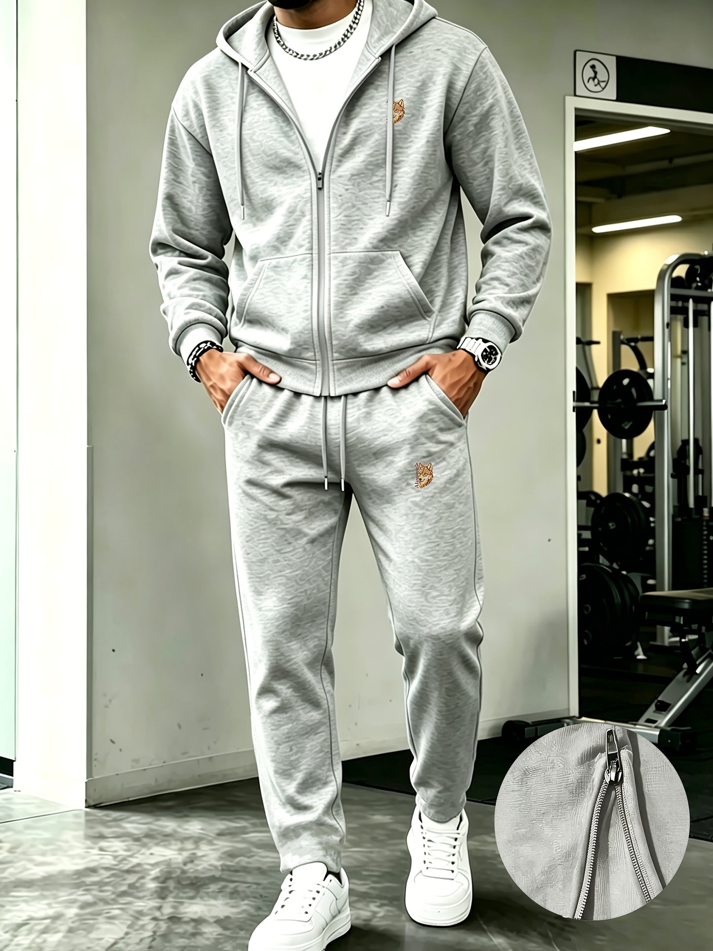 Men's Fall/Winter Warm Loose-Fit Hoodie and Pants Set
