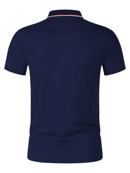 Golf Print Polo վերնաշապիկ, տղամարդու վերնաշապիկ, ամառային պատահական կարճաթև վերնաշապիկ