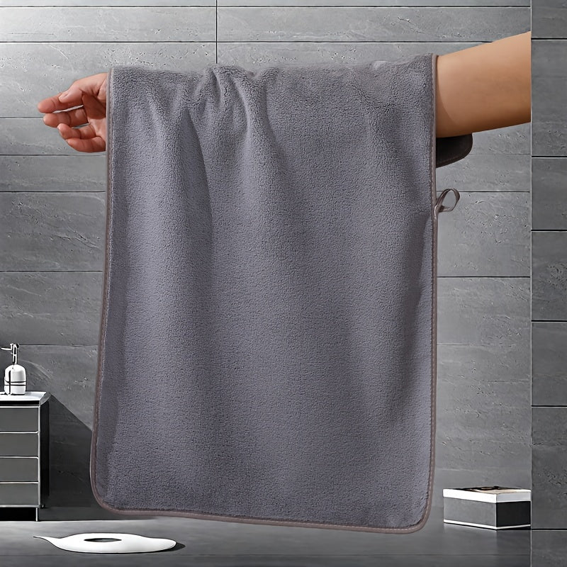 8pcs Super Soft Coral Bath Towel Set, Crown Embroidery, 2pcs 70 X 140Cm Bath Towels, 2pcs 42 X 70 Cm Hand Towels, 4pcs 35 X 35 Cm Washcloths, Quick-Drying, Fast-Absorbing, Lightweight, Perfect for Home, Hotel And Spa Use, Out - ayq