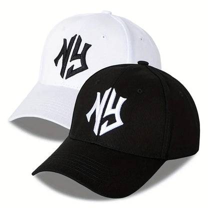 Unisex Embroidered Baseball Caps for Couples - Lightweight Casual Hats