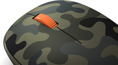 Microsoft Wireless Bluetooth Mouse Comfortable Design for Pc/Laptop/Desktop, Right/Left Hand Use, 3-Buttons, Works with Mac/Windows Computers with Cleaning Cloth - Forest Camo, Green