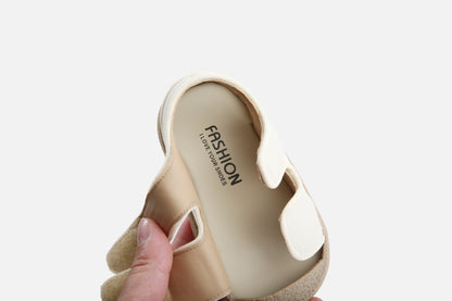 Kids' Breathable Open-Toe Footwear for Boys & Girls with Hook-and-loop Fastener Closure, Ideal for Beach & Leisure Activities