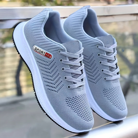Men's Fashion Sneakers Casual Sports Shoes - Low Top Fabric Upper with PVC Sole and PU Insole, Round Toe, Lace-Up Closure - Breathable and Lightweight Running Shoes