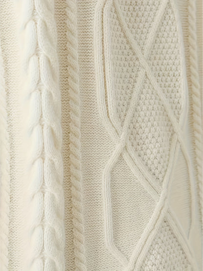 Men'S Knitted Acrylic Pullover Sweater with a Round Neck And Long Sleeves, Made from Knitted Fabric, Featuring a Casual Regular Fit Suitable for Weekends - Fall/Winter Collection