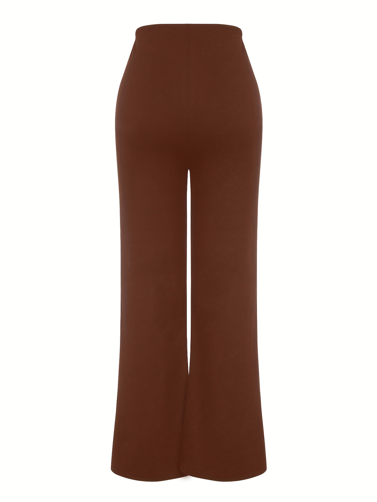 Women's Wide-Leg Casual Trousers with Side Stripe and Button Detail