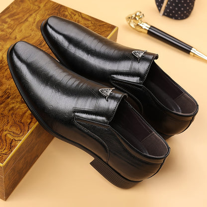 Men's Slip-On PU Leather Dress Oxfords Casual Business Shoes