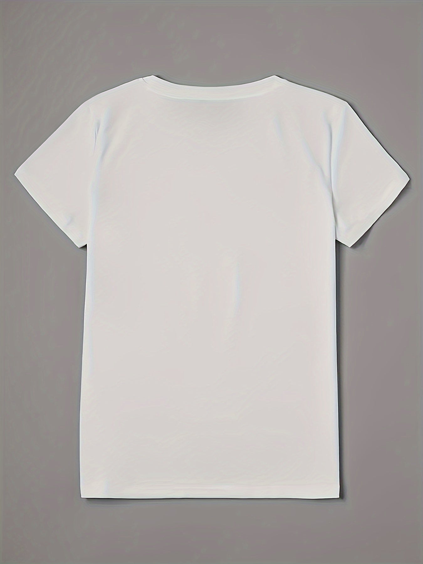 Leopard Lip Print Crew Neck T-shirt, հարմարավետ կարճաթև վերնաշապիկ ամառային և գարնան համար, կանացի հագուստ