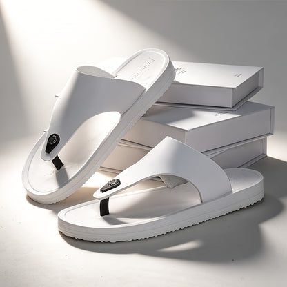 Men's Casual Non-Slip Flip-Flops with Shock-Absorbing Sole