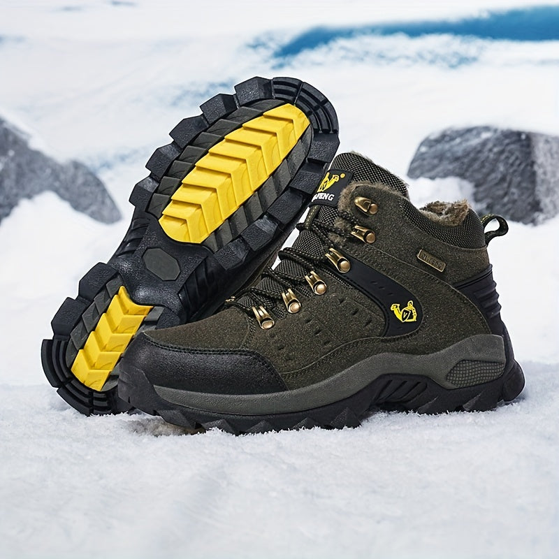 Winter Plus Velvet Warm Outdoor Hiking Shoes Men And Women Casual Sports Shoes Couples Large Size Shoes
