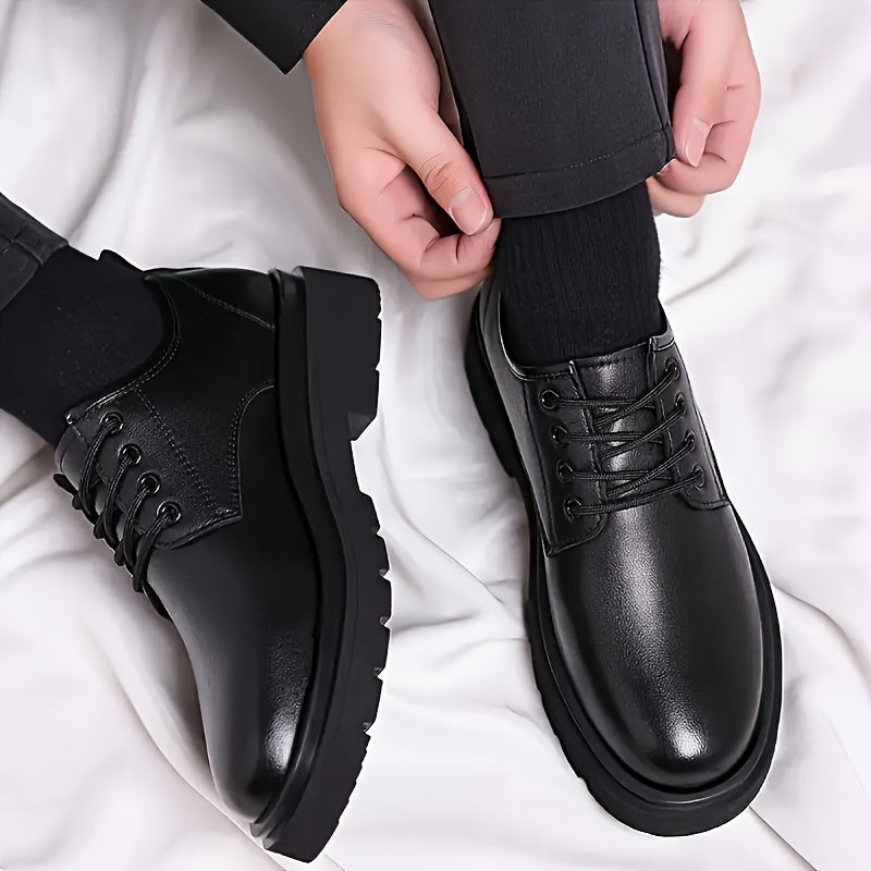 Men's Lightweight Business Casual Shoes with Thick Rubber Sole