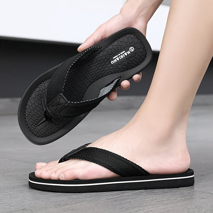 Men's Dual-Tone Anti-Slip Slides with Cushioned EVA Sole