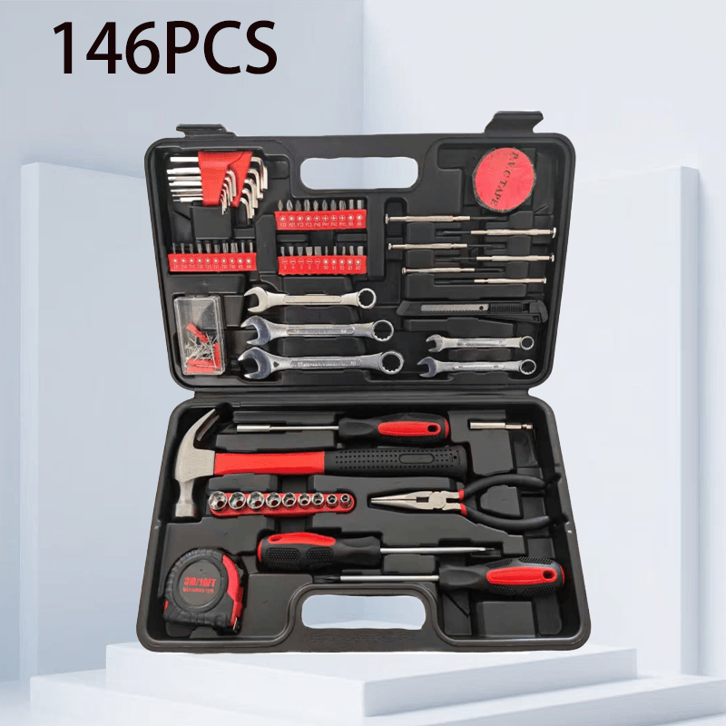 Home and Auto Repair Dual-Purpose Tool Set! No Need to Worry About Home Auto Repairs—this Versatile Set Handles Both Household and Automotive Maintenance. It Includes a Rich Assortment of Automotive Mechanical Tools, Making