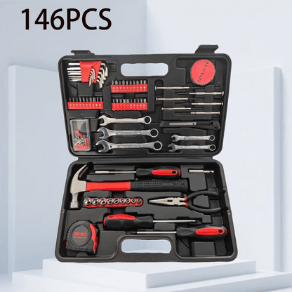 Home and Auto Repair Dual-Purpose Tool Set! No Need to Worry About Home Auto Repairs—this Versatile Set Handles Both Household and Automotive Maintenance. It Includes a Rich Assortment of Automotive Mechanical Tools, Making