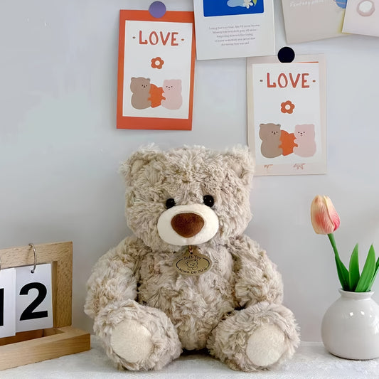 Թեդդի արջուկ տիկնիկ, խելոք փոքրիկ արջուկ-պլյուշ տիկնիկ, ծաղկի խանութի տիկնիկ, զարդ, ծննդյան օր, շնորհակալության օր, Սուրբ Ծննդյան նվեր