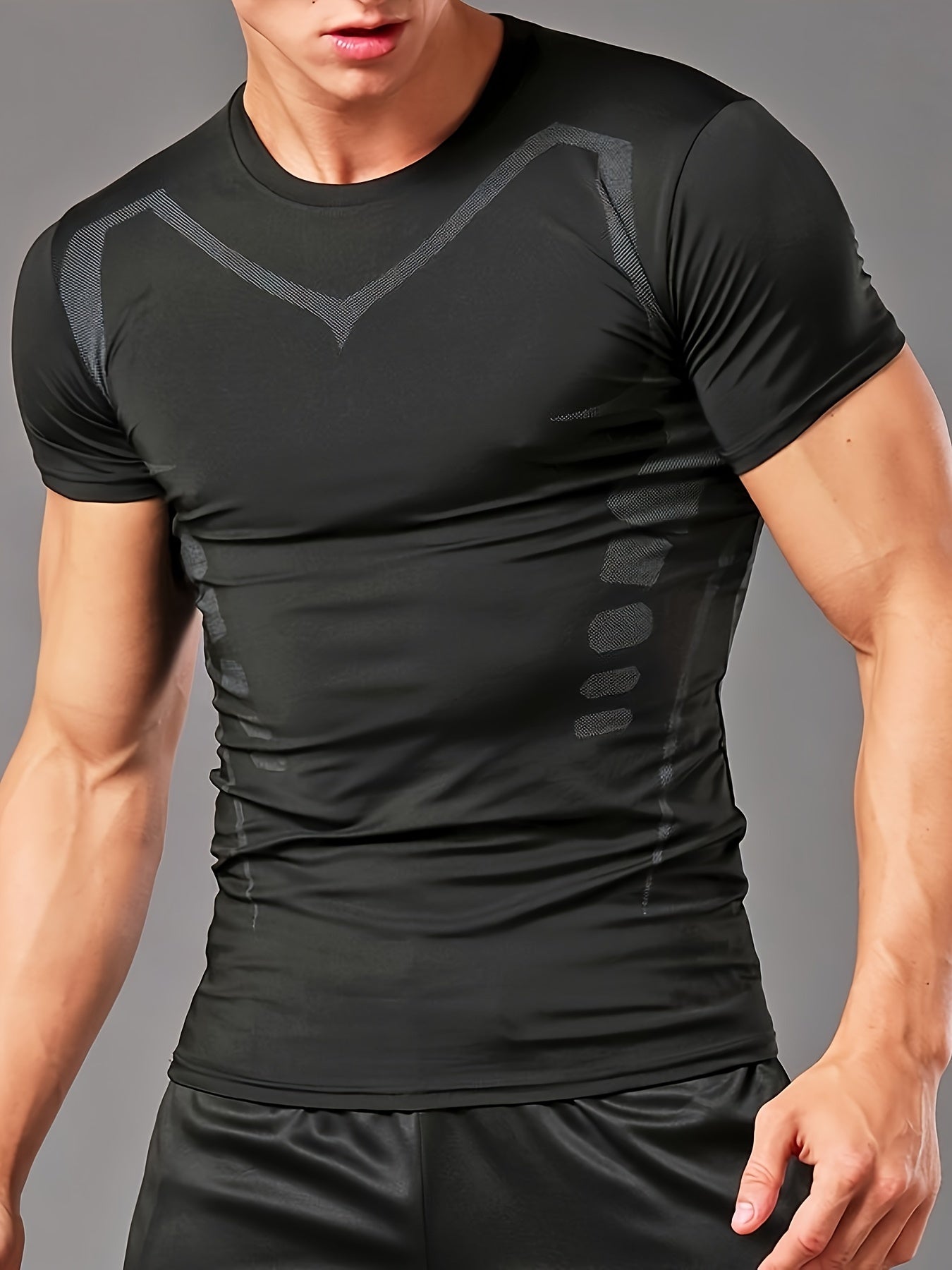 Men's Thin Quick-Dry Fitness Clothing for Night and Morning Basketball Sports Training - ayq
